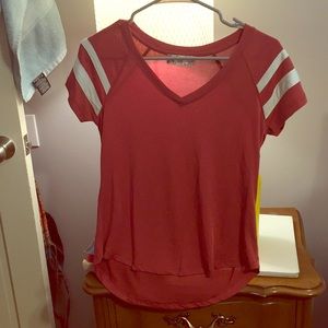 Pink Rose rusty colored T-shirt